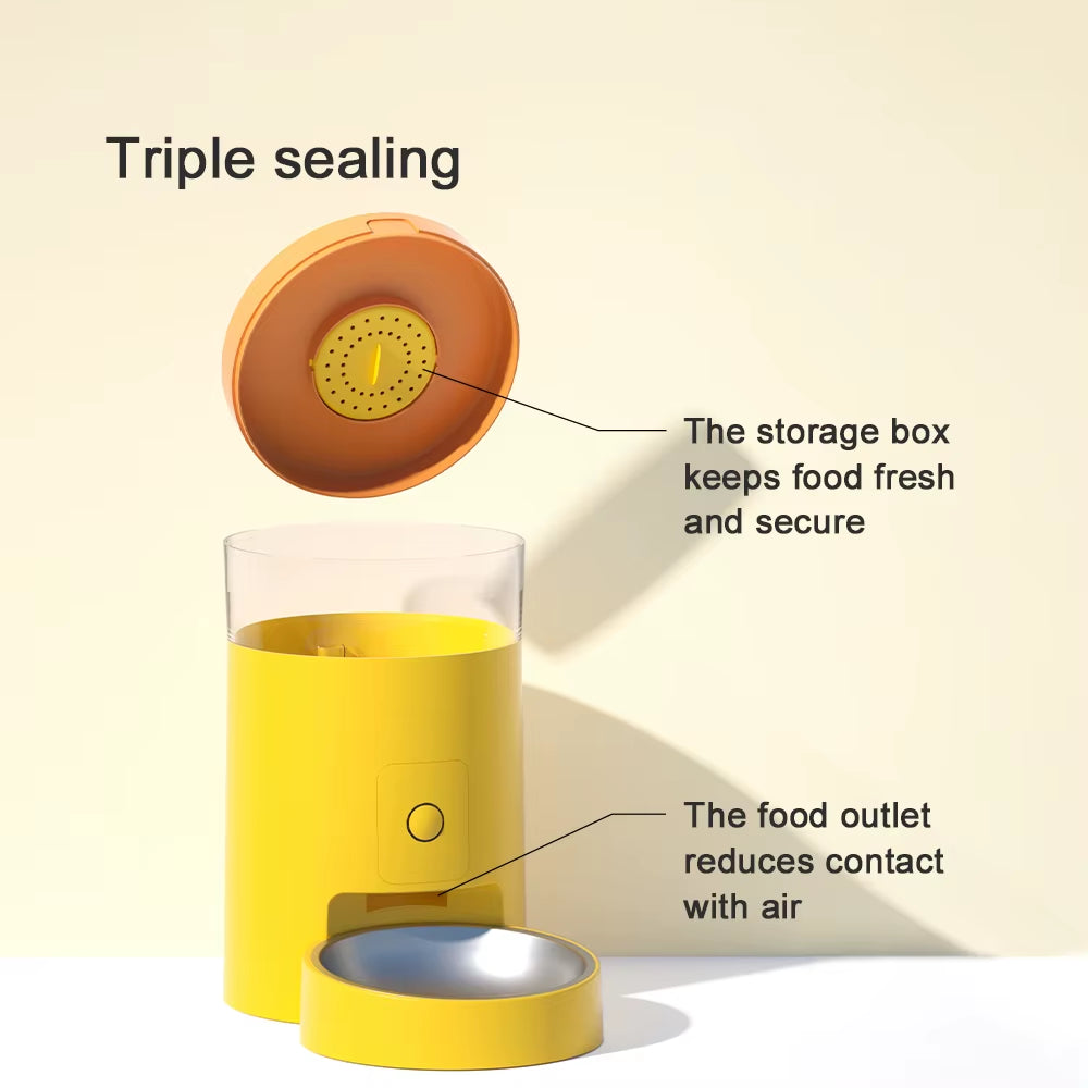 2025 Smart plus Wifi Tuya Automatic Pet Feeder with App Control