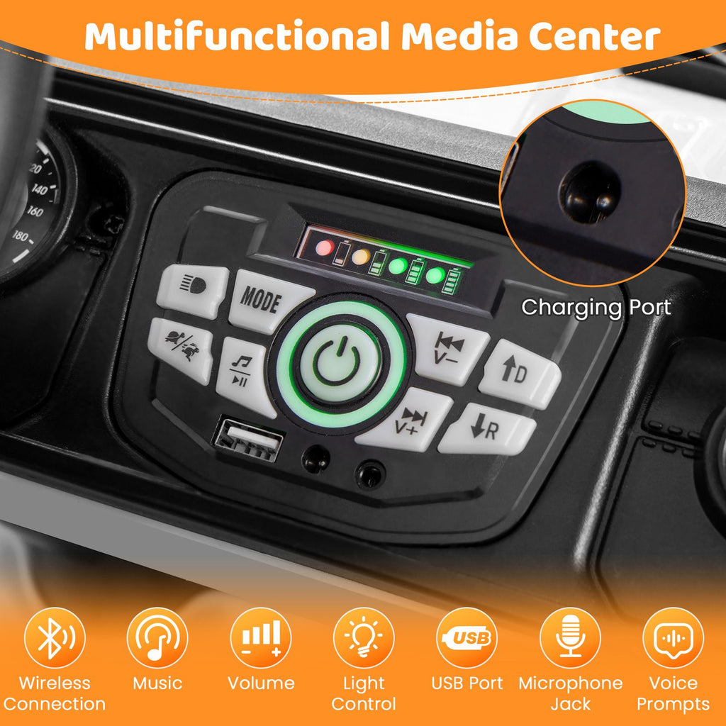 12V Kids Ride on Truck with Remote Control and Wireless Connection