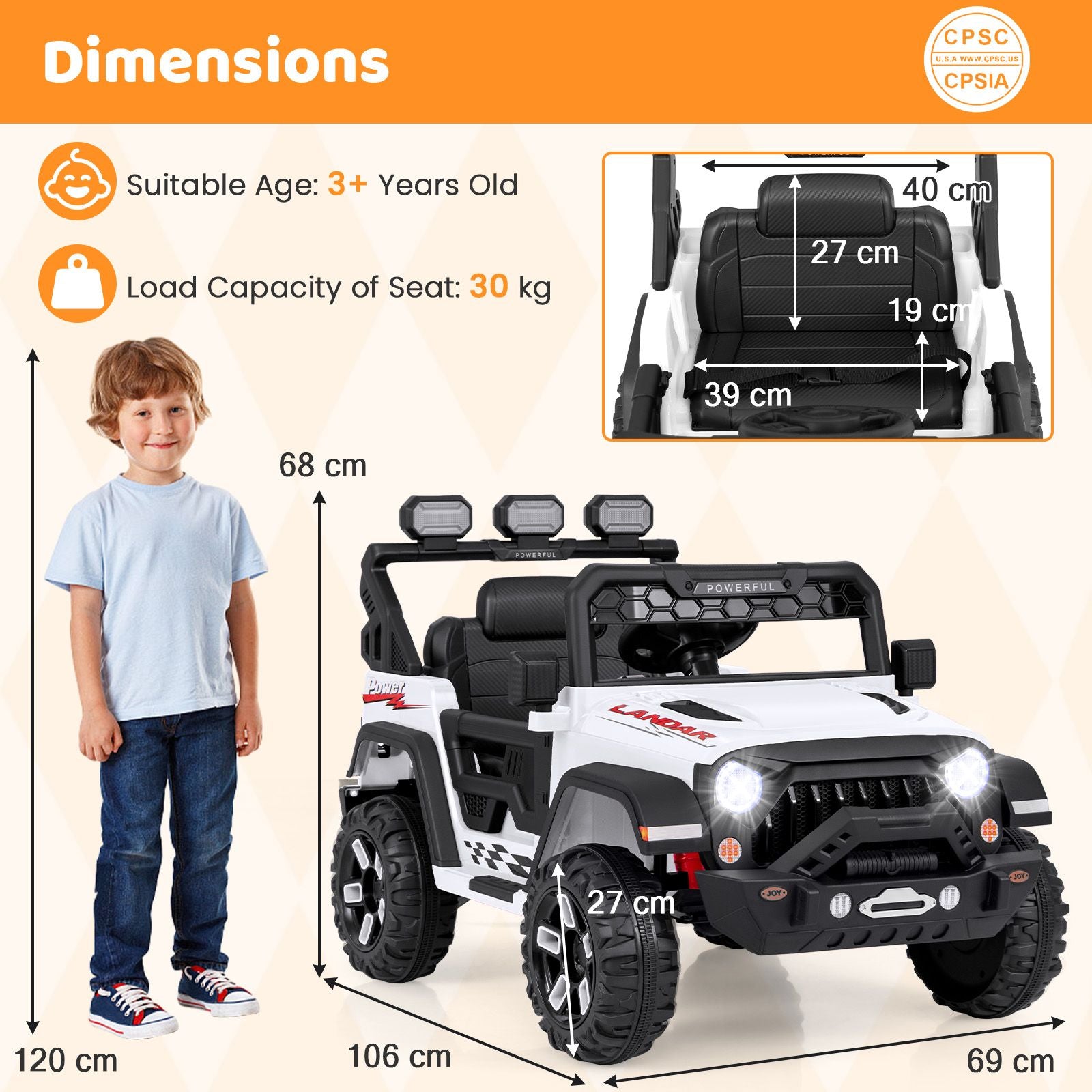 12V Kids Ride on Truck with Remote Control and Wireless Connection