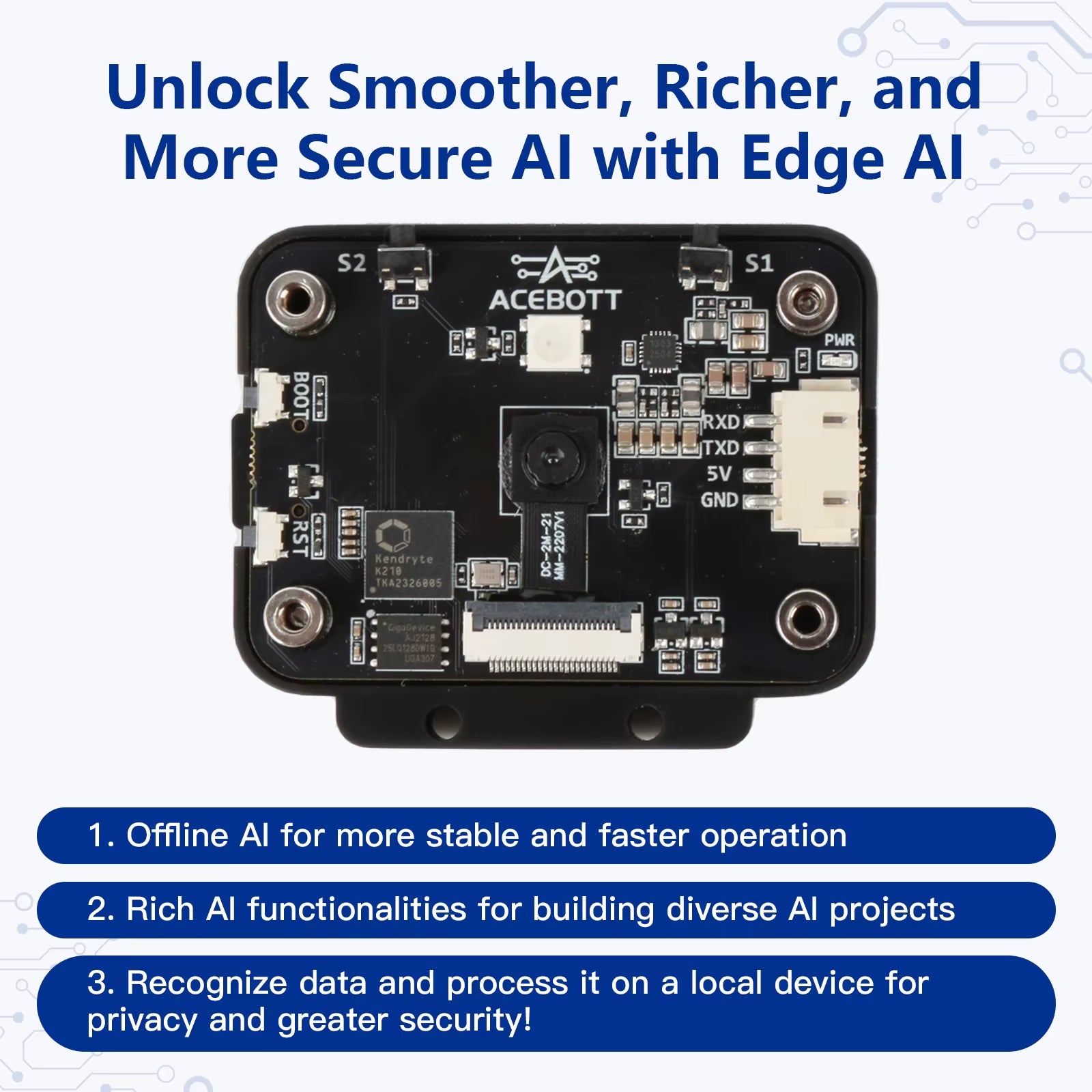ACEBOTT AI Robot Car Kit with Real-Time Object Detection and Tracking for Arduino Smart Robotics Programming Kit