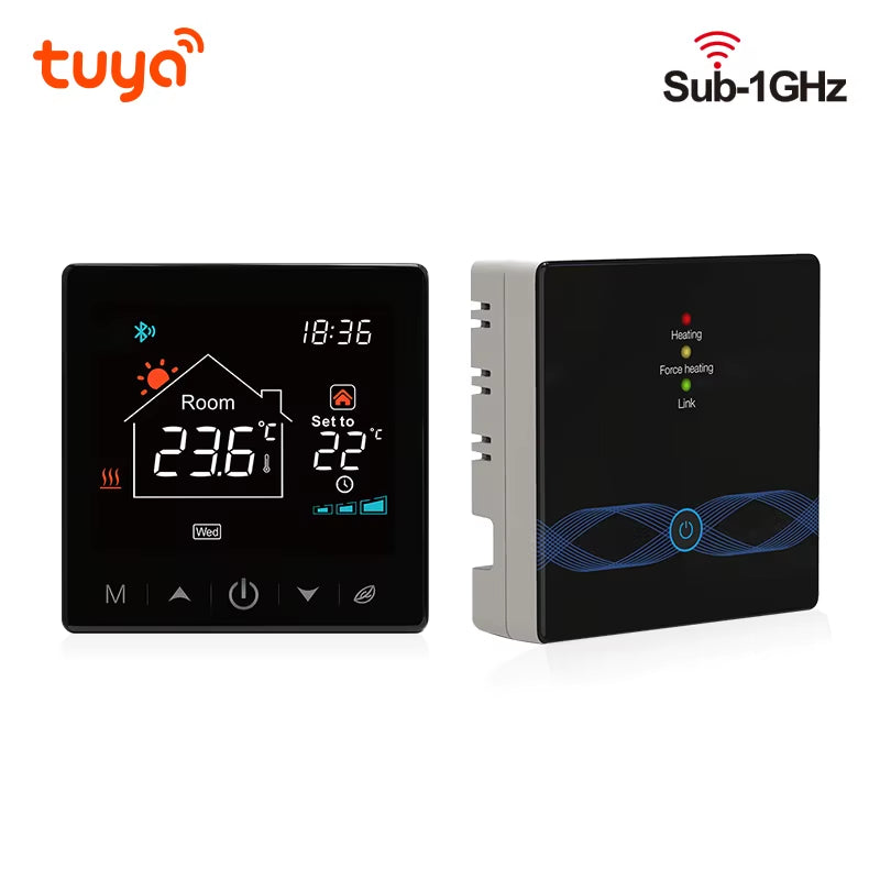Tuya Wifi Boiler Thermostat Wireless Battery Gas Boiler Smart Thermostat Temperature Controller Alexa Google Home Smart Lile