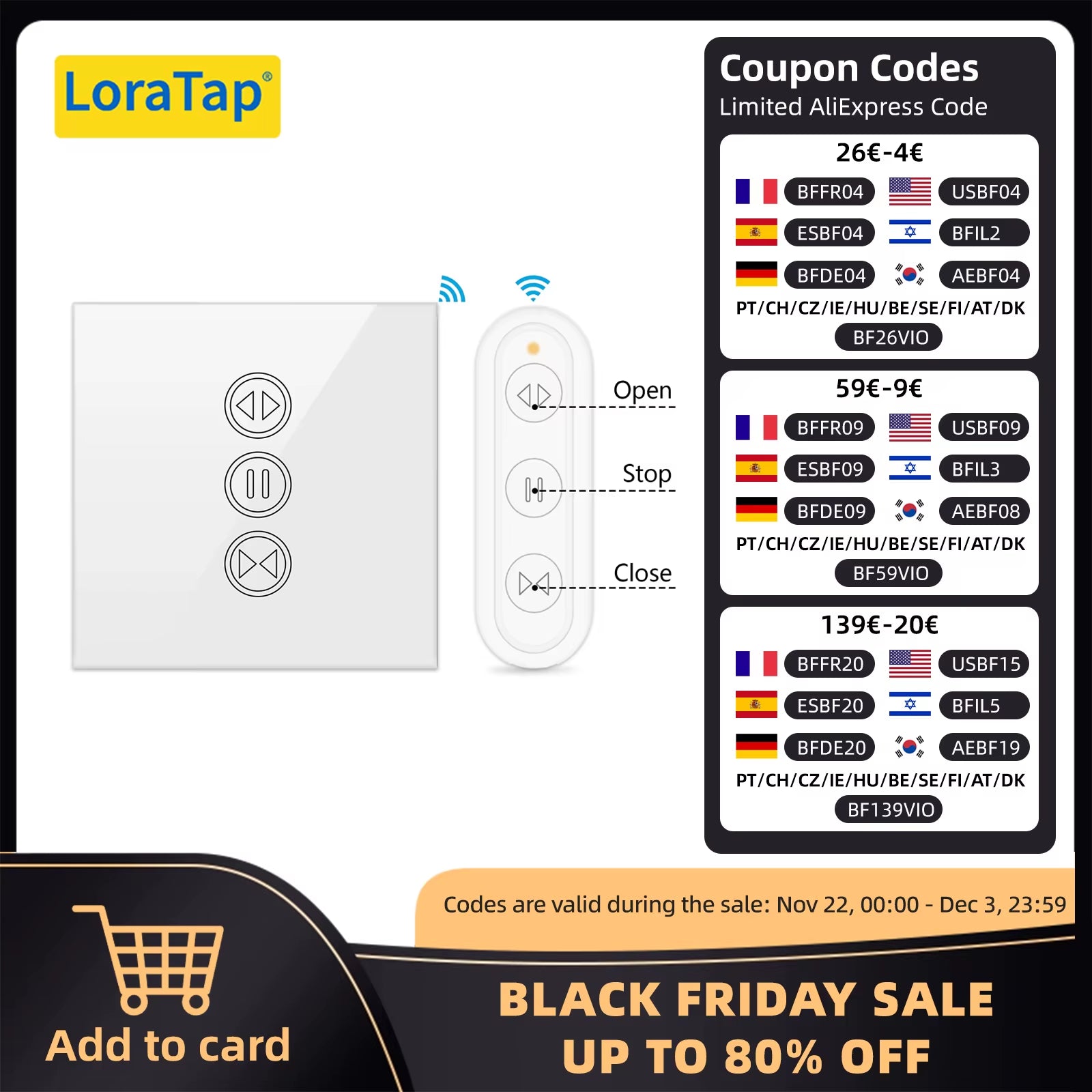 Tuya Smart Life RF Wifi Smart Curtain Blinds Roller Shutter Switch Google Home Alexa Echo Voice Control Smart Home App Timer