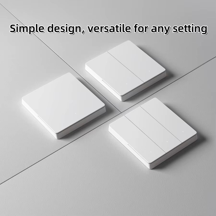 Xiaomi Smart Wall Switch Single Double Triple Key Dual Control Live&Neutral Line Work for Smart Light Mi Home App
