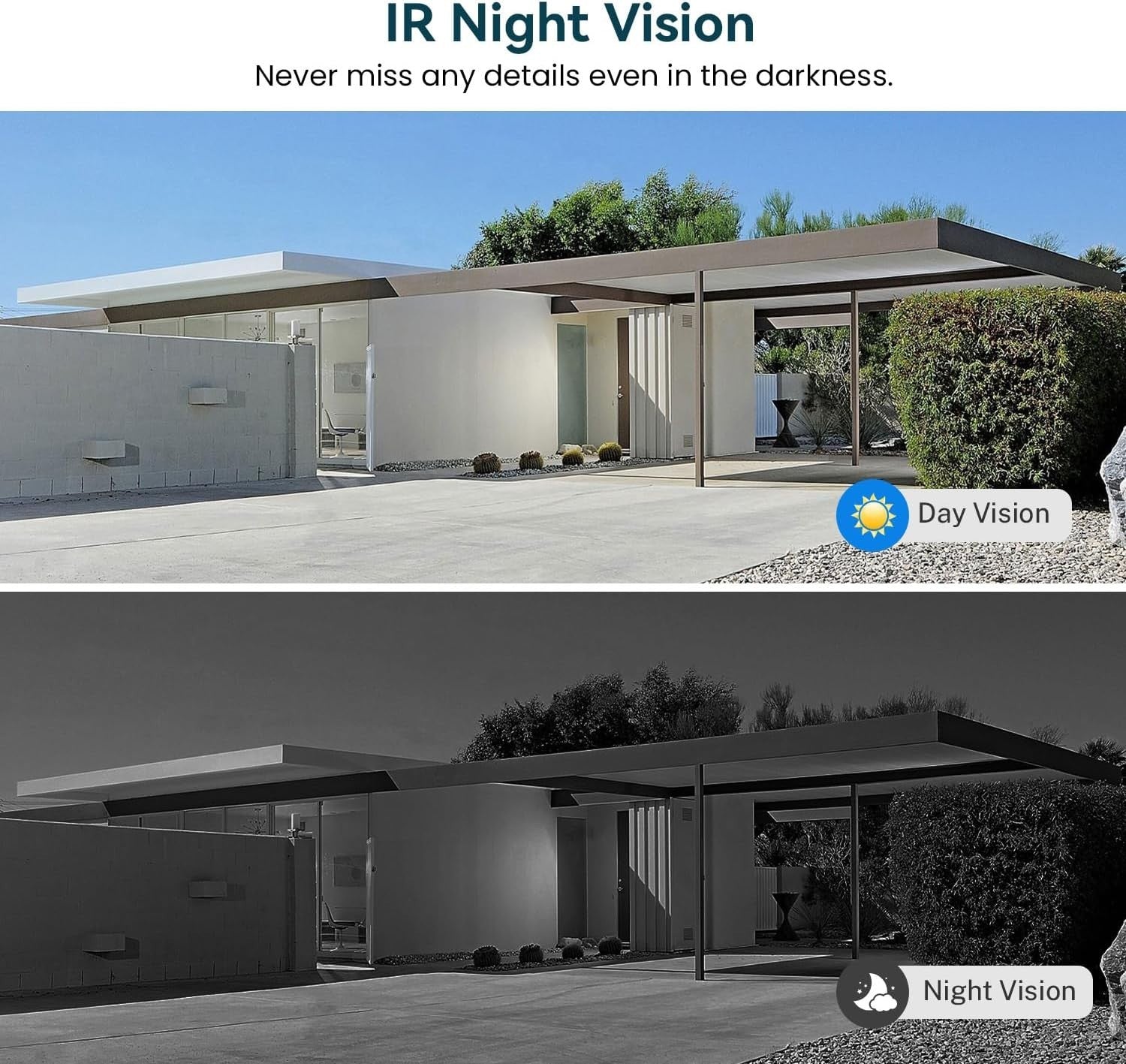 1080P Wireless Video Doorbell Camera, AI Human Detection, Night Vision, 2-Way