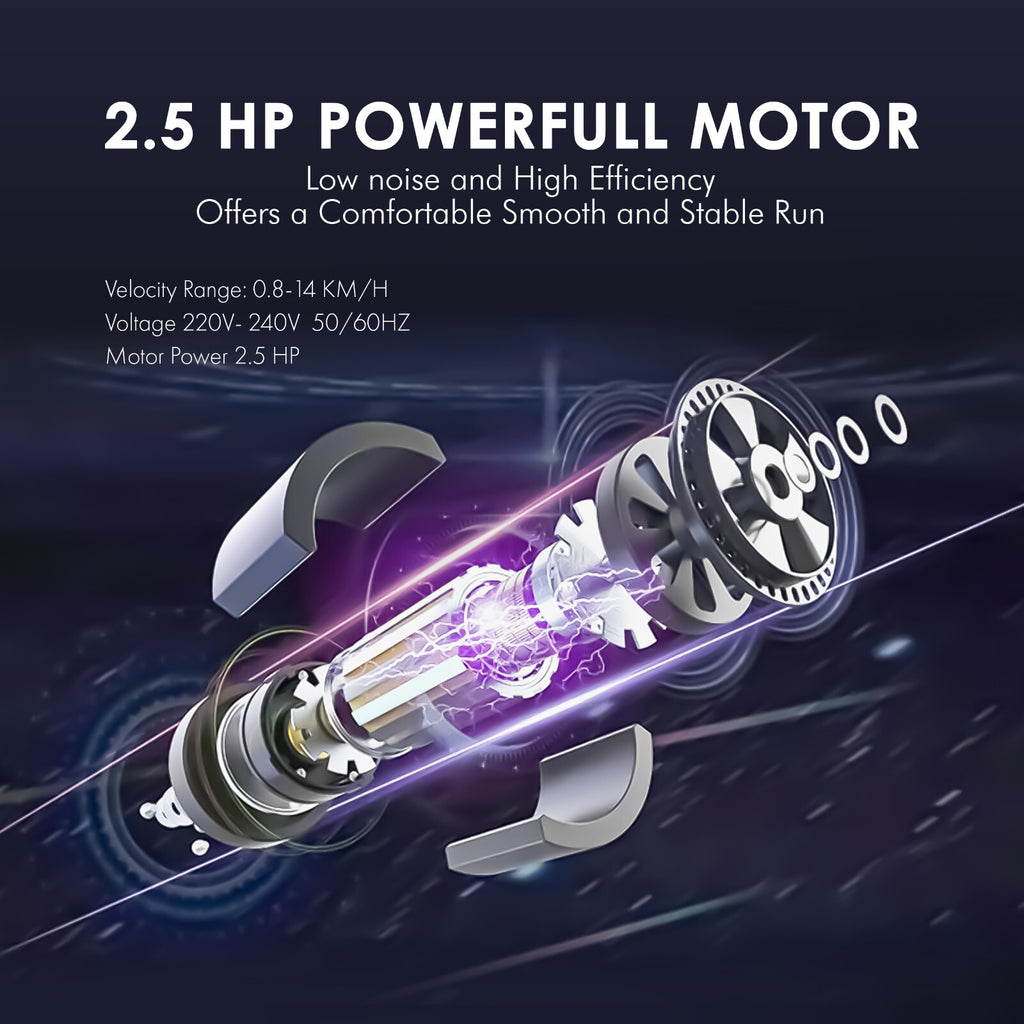 Treadmill Electric Motorized Massager & Incline Foldable Running Machine Home UK