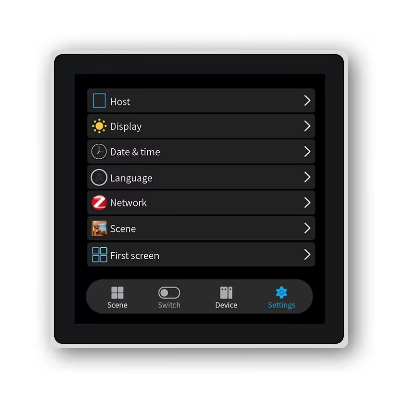 4 Inch Touch Screen Multi-Functional Smart Wall Switch T3E Switch Scene Panel Intelligent Home Touch Screen Zigbee