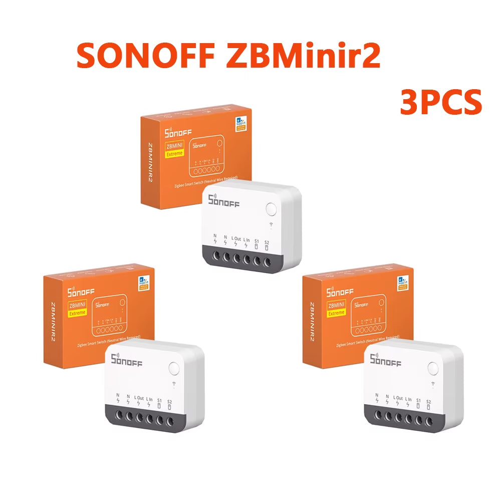 Zbminir2 Extreme Zigbee Smart Switch Smart Home DIY Switch Module Zbmini External Switch Control via Ewelink APP Alexa