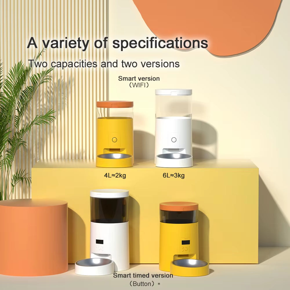 2025 Smart plus Wifi Tuya Automatic Pet Feeder with App Control