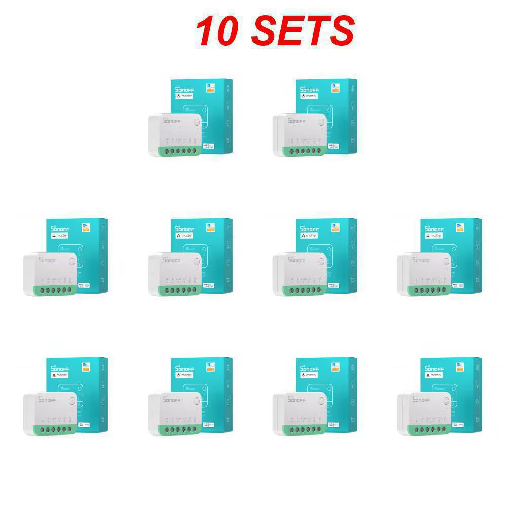 MINIR4M Matter Wifi Mini Smart Switch Detach Relay Smart Home Timer Work with Alexa Google Home Assistant Smartthings