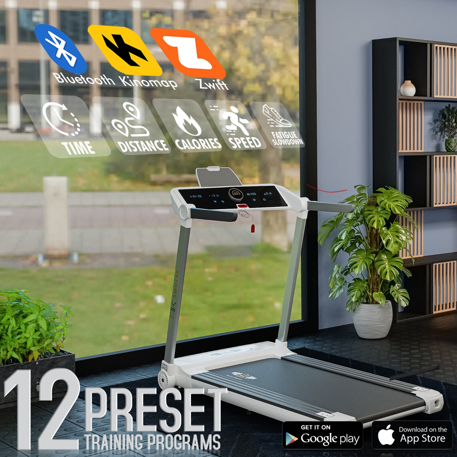 Treadmill Electric Motorized Massager & Incline Foldable Running Machine Home UK