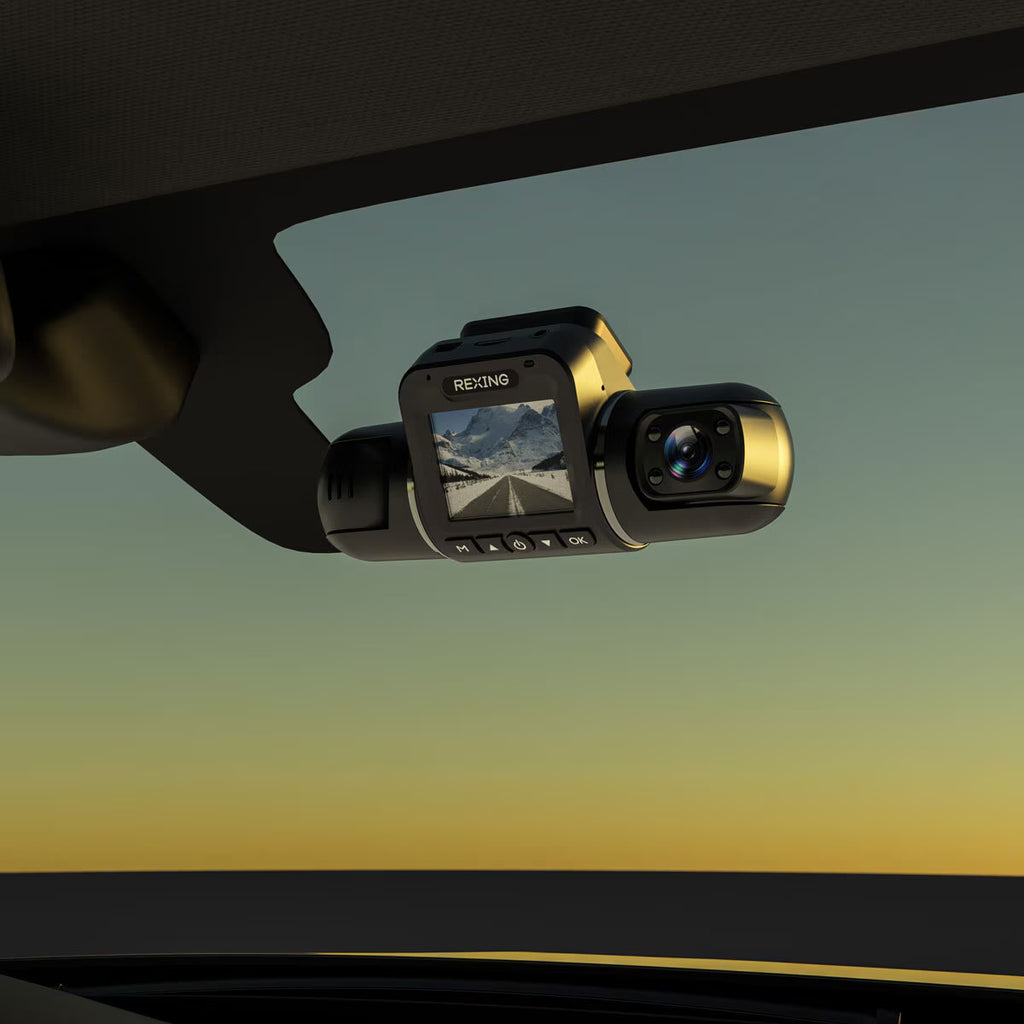 V2 Pro AI Dash Cam with 3 Channel Recording Front/Cabin/Rear