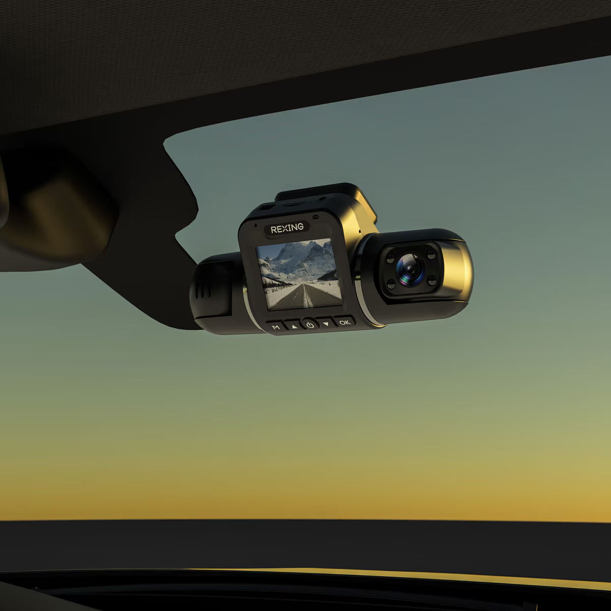 V2 Pro AI Dash Cam with 3 Channel Recording Front/Cabin/Rear