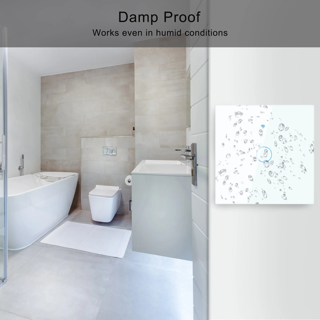 Tuya Smart Life Light Switch Wifi Touch Sensor Smart Switch App Remote Control No Neutral Wire 110V 220V for Alexa Google Home