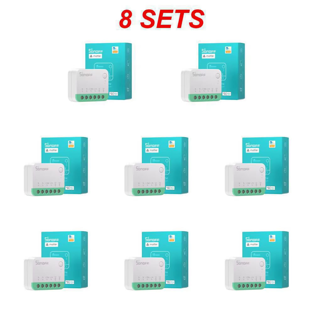 MINIR4M Matter Wifi Mini Smart Switch Detach Relay Smart Home Timer Work with Alexa Google Home Assistant Smartthings