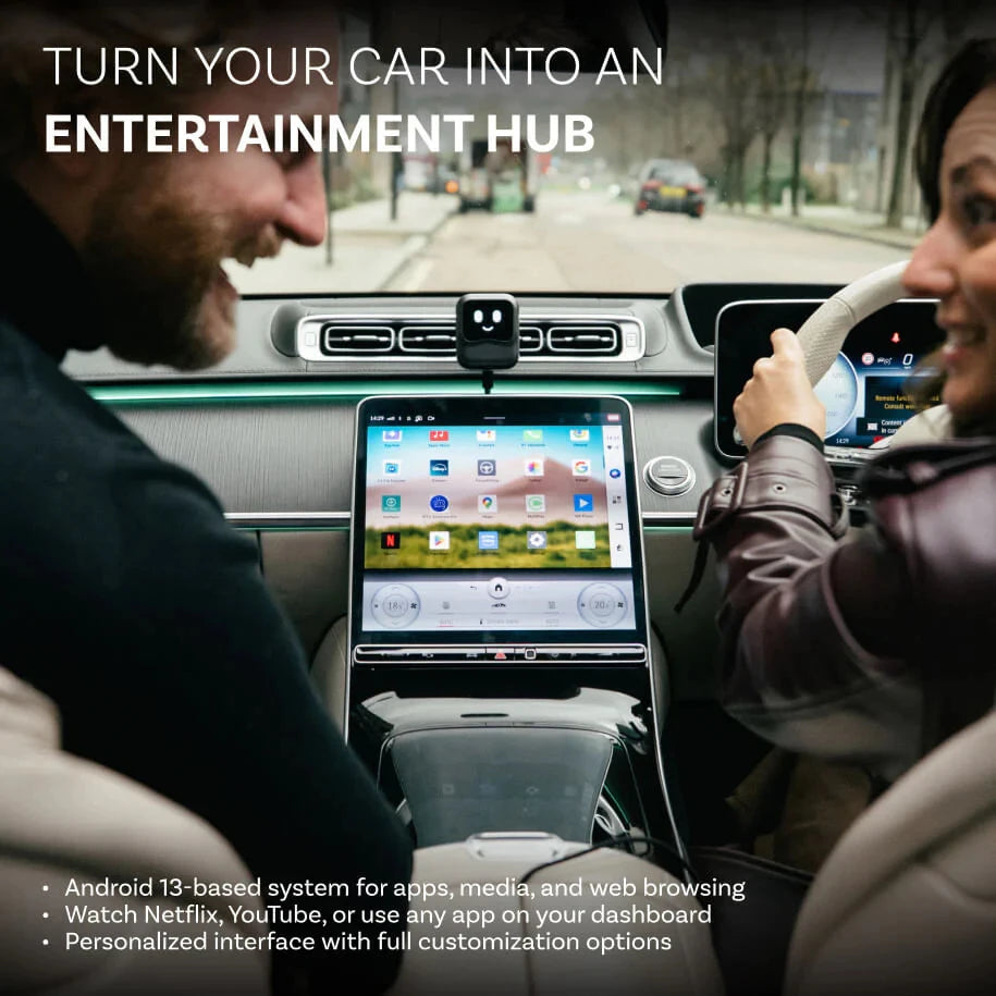 Nano Carplay AI BOX Voice Control Wirelss Android Auto QCM6225 8G 128G Android 13 TV Box for Youtube Netflix Play Store