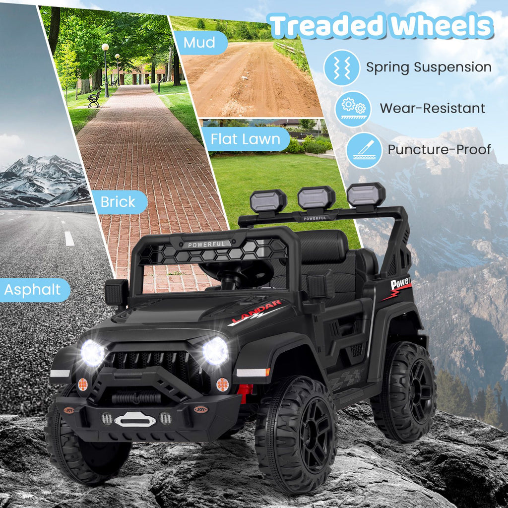 12V Kids Ride on Truck with Remote Control and Wireless Connection