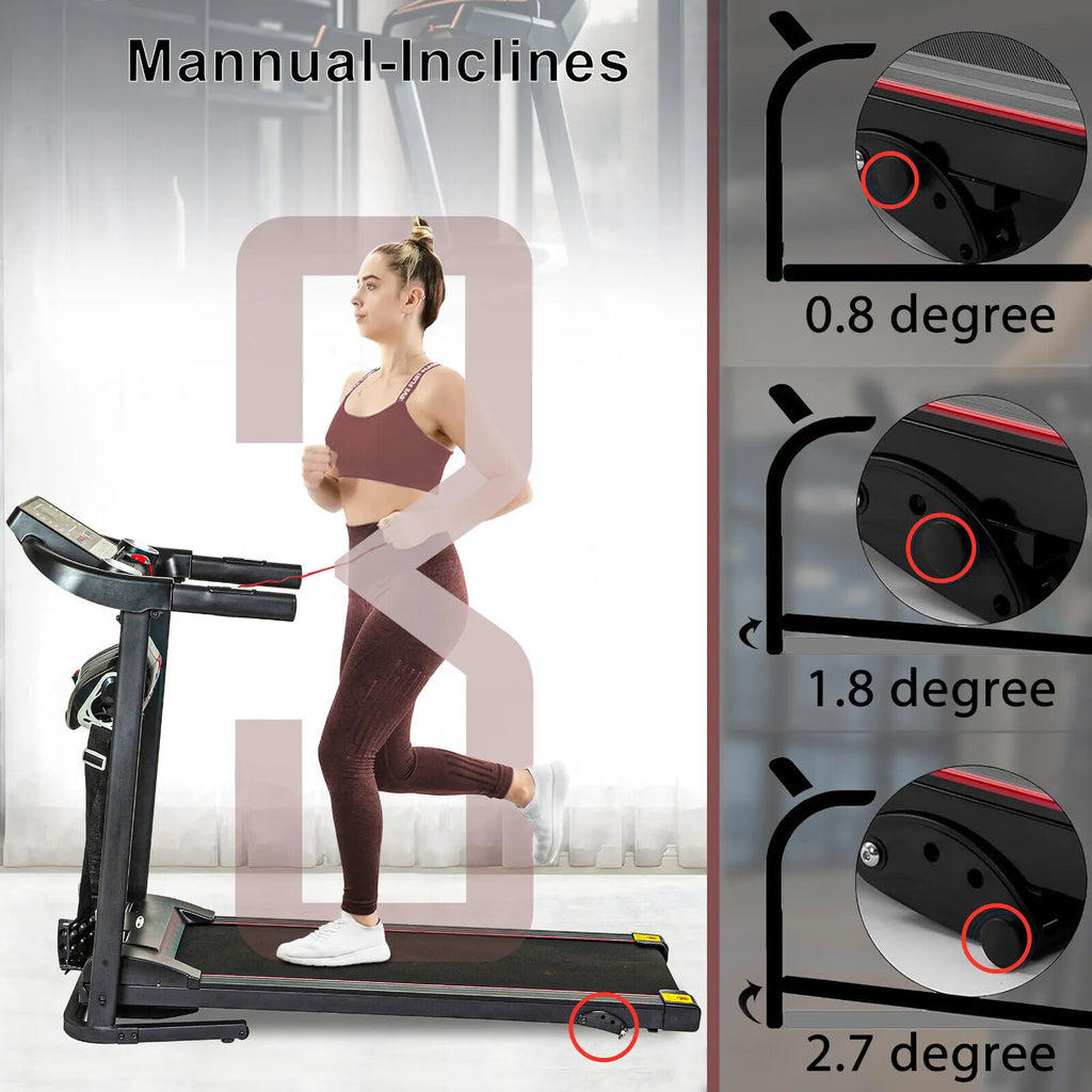 Treadmill Electric Motorized Massager & Incline Foldable Running Machine Home UK