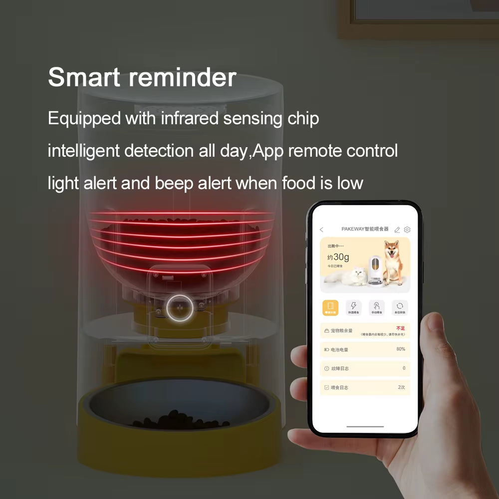 2025 Smart plus Wifi Tuya Automatic Pet Feeder with App Control