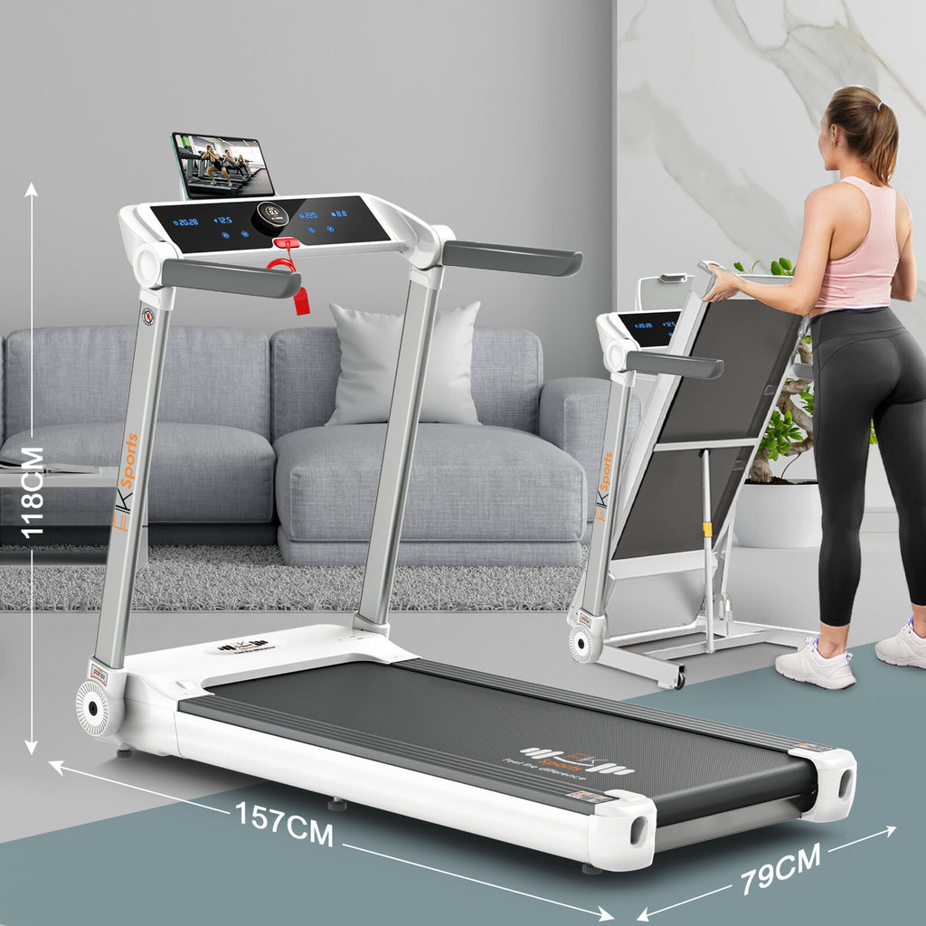 Treadmill Electric Motorized Massager & Incline Foldable Running Machine Home UK
