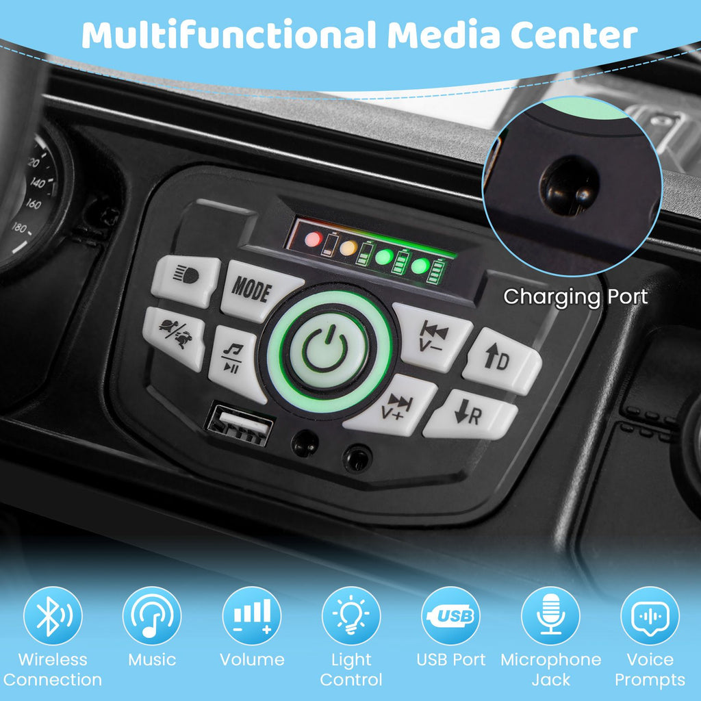 12V Kids Ride on Truck with Remote Control and Wireless Connection