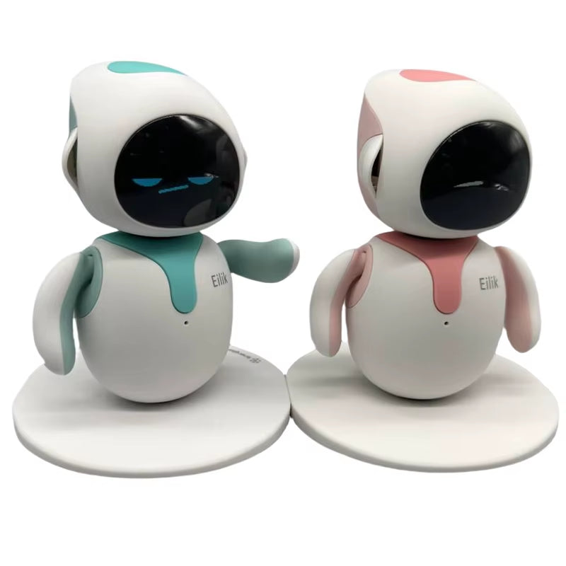 Duo Pack Eilik Smart Robot AI Artificial Intelligence Robots Accompany Lovely Children and Adults Desktop Ai Pets 2Pcs/Set