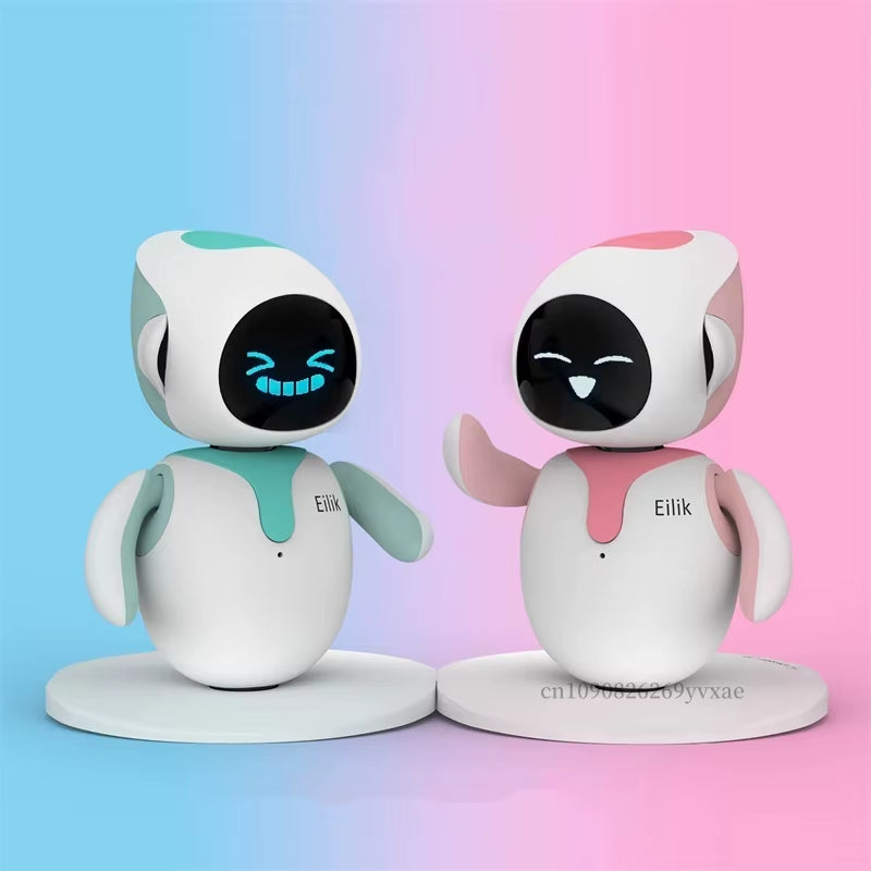 Duo Pack Eilik Smart Robot AI Artificial Intelligence Robots Accompany Lovely Children and Adults Desktop Ai Pets 2Pcs/Set