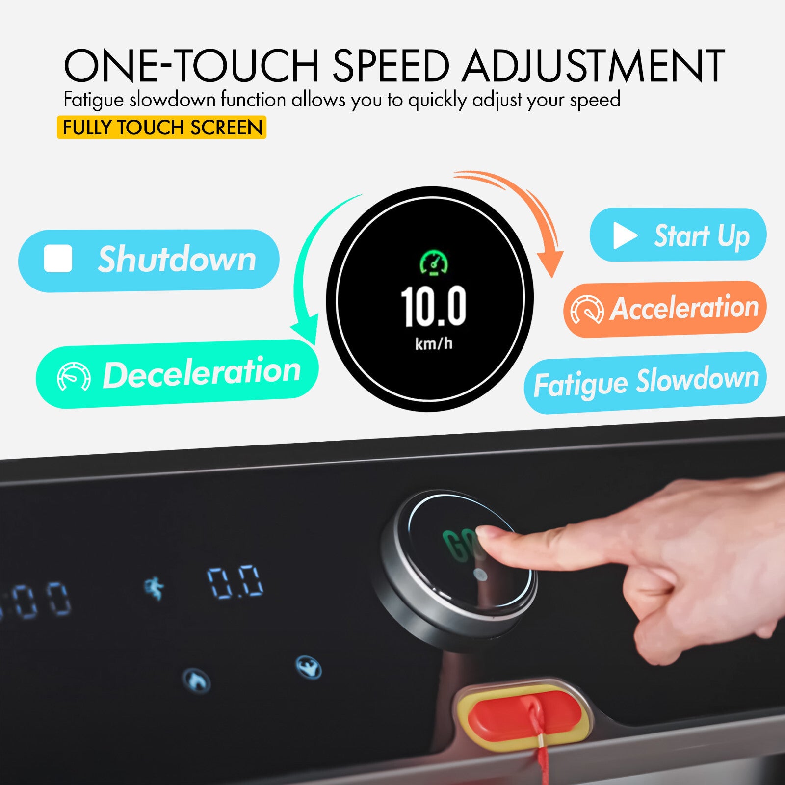 Treadmill Electric Motorized Massager & Incline Foldable Running Machine Home UK