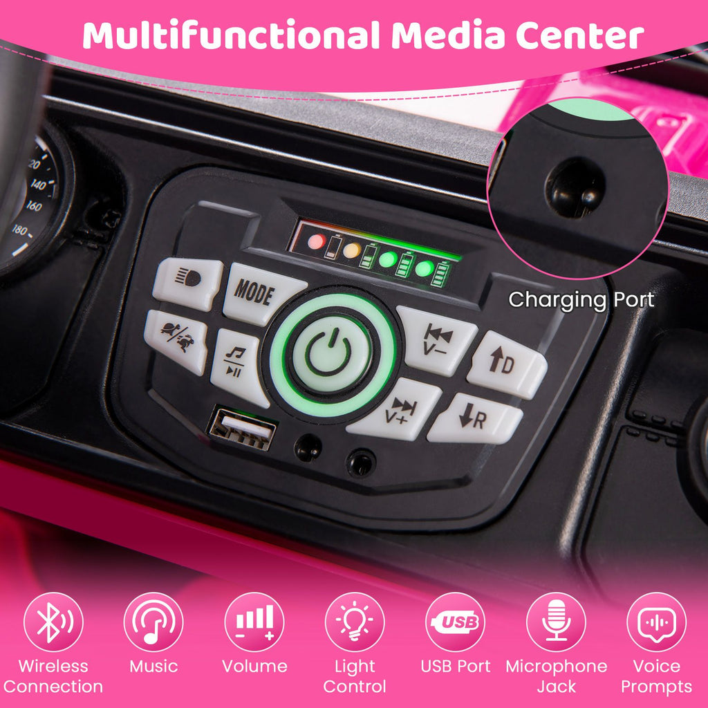 12V Kids Ride on Truck with Remote Control and Wireless Connection